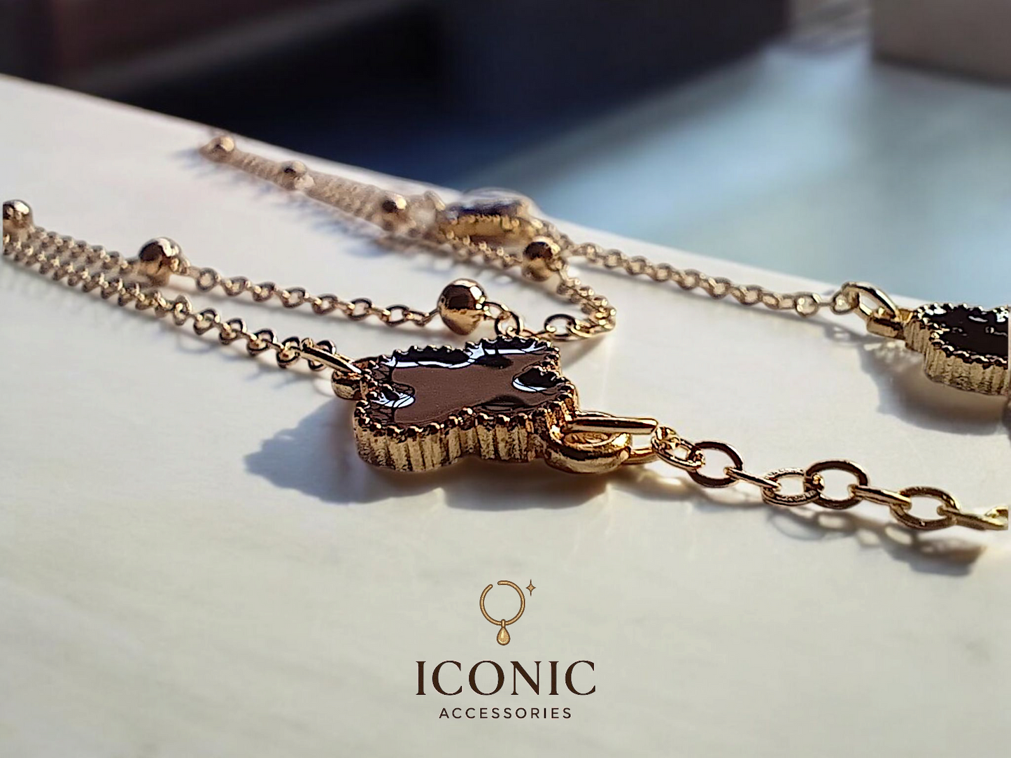 Clover Charm Layered Necklace