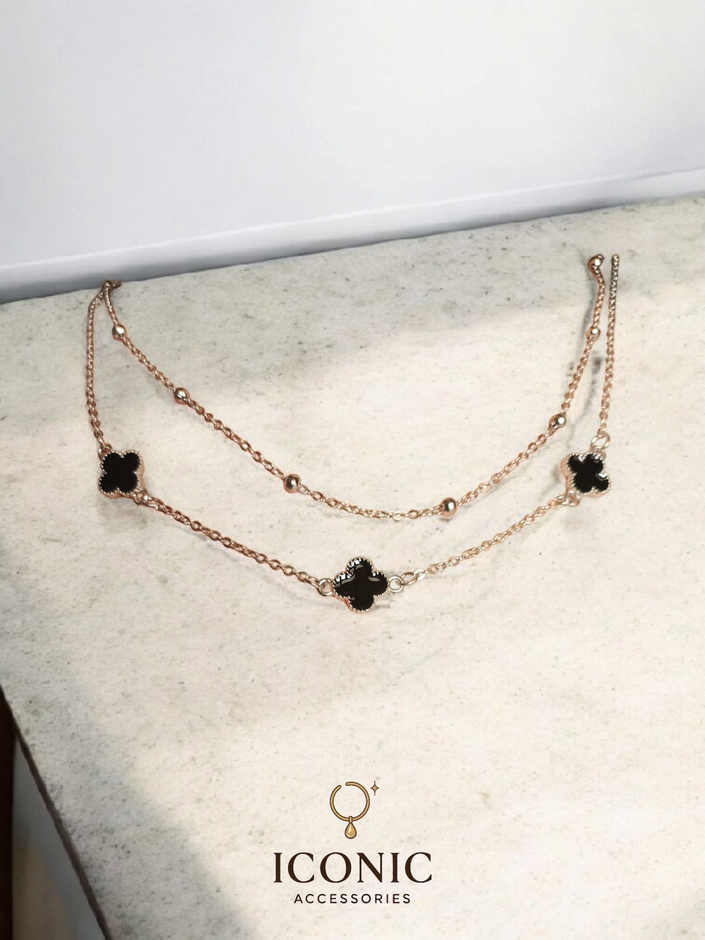 Clover Charm Layered Necklace