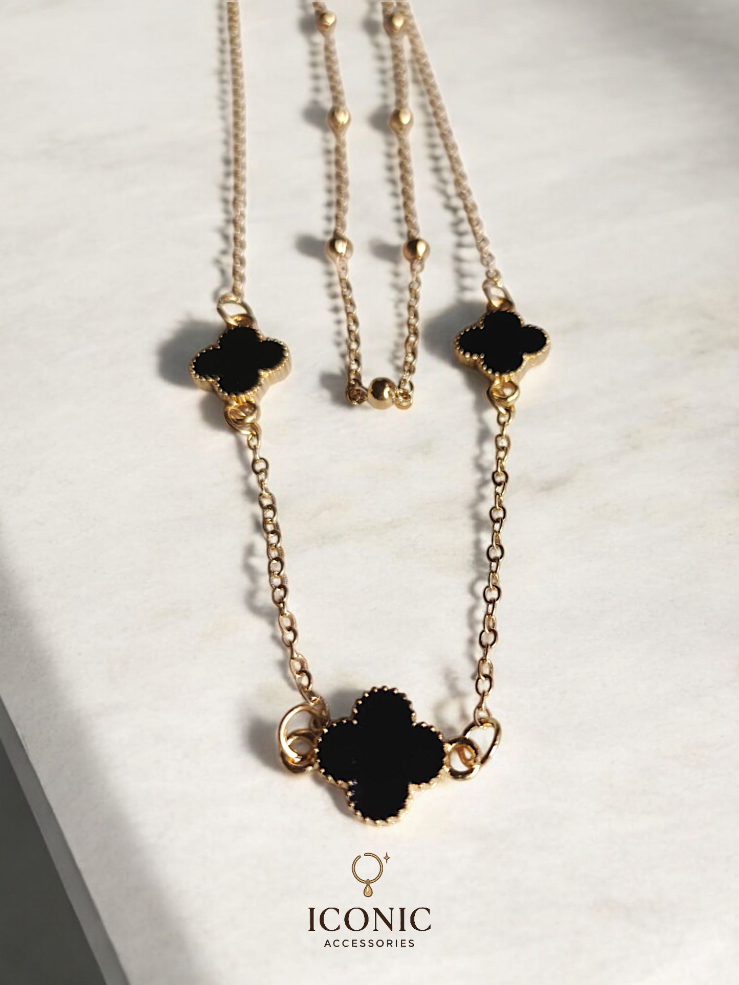 Clover Charm Layered Necklace