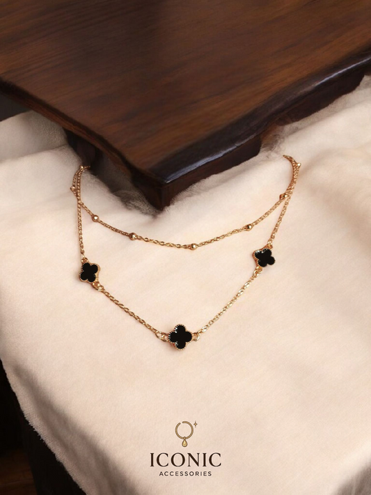 Clover Charm Layered Necklace